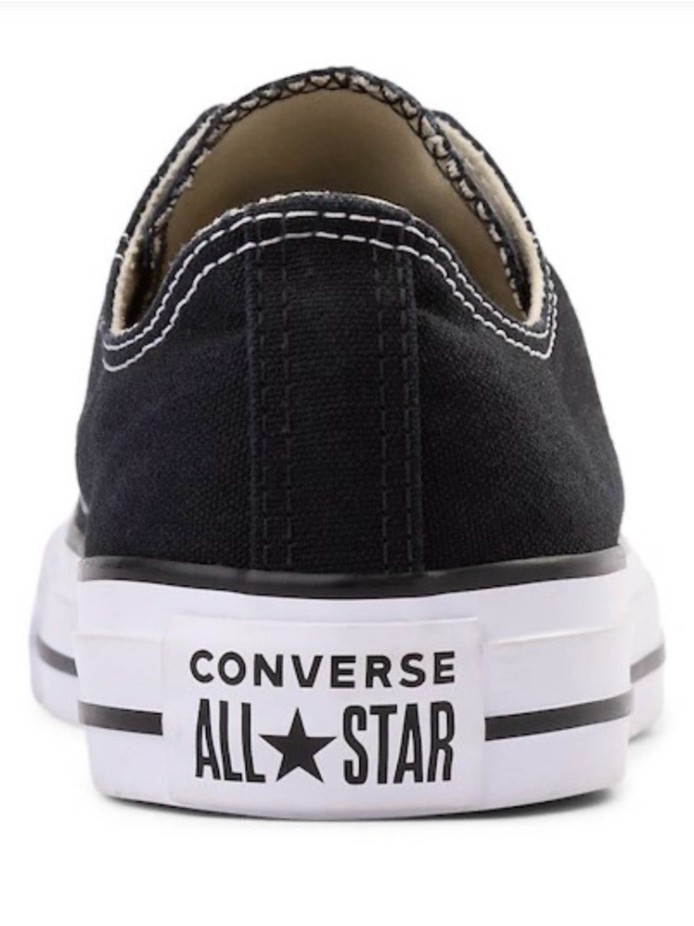 Converse Black and White Low Top Sneakers - Picture 3 of 9